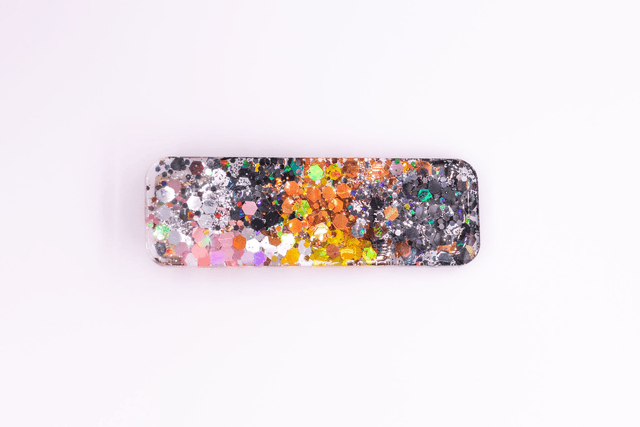 Barrette Rectangle Pailleté