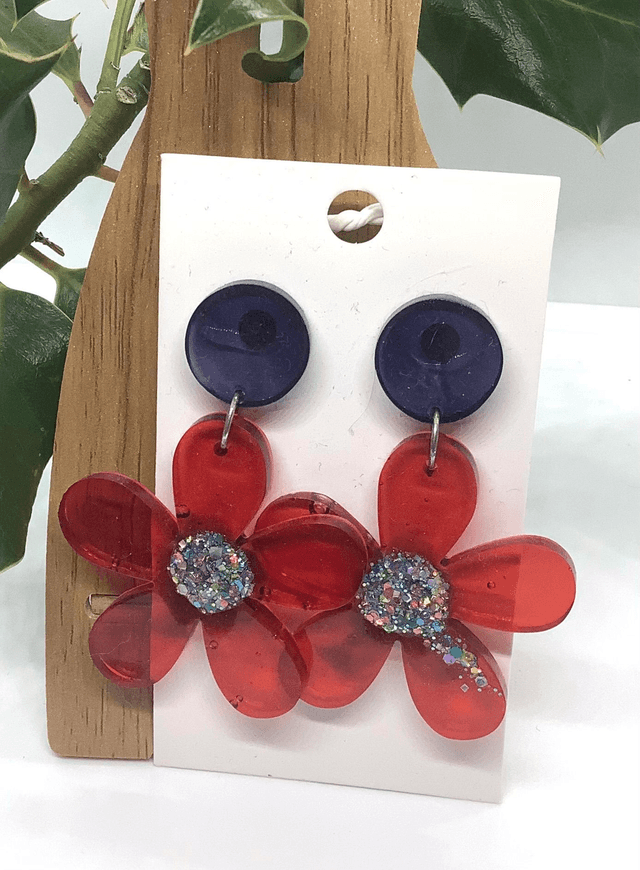 Boucles d’oreilles Fleurs Suspendues 