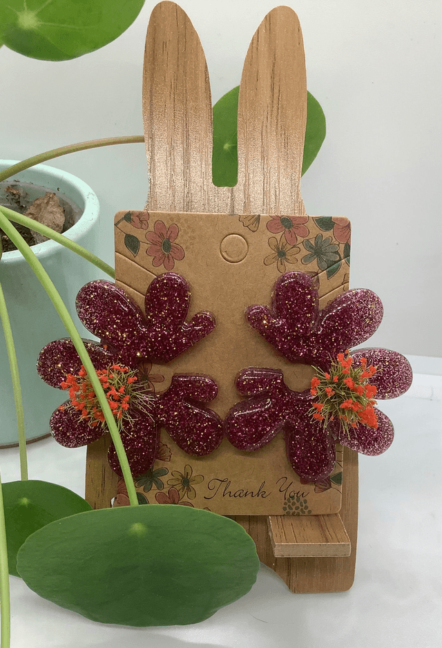 Boucles d'oreilles Jolies Fleurs