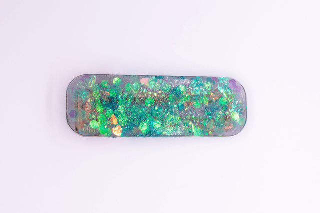 Barrette Rectangle Pailleté