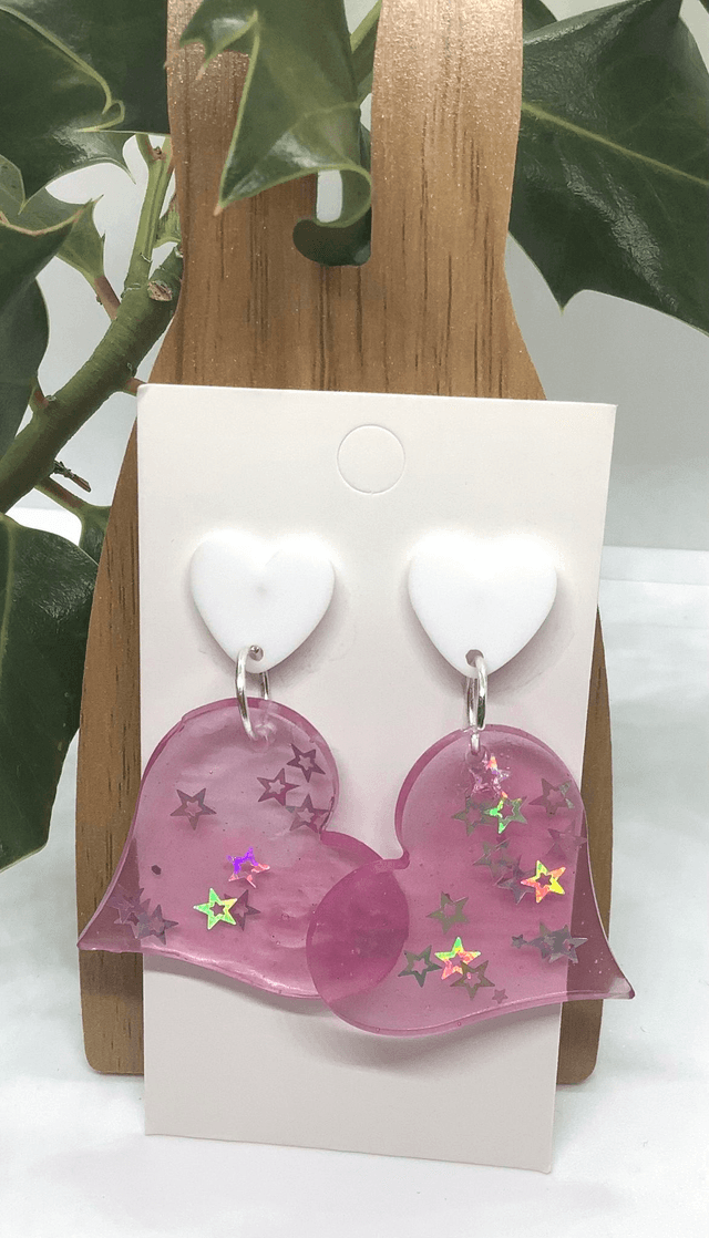 Boucles d’oreilles Coeurs Suspendus