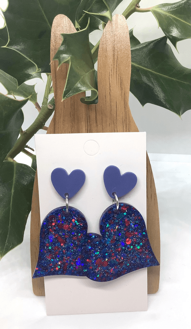 Boucles d’oreilles Coeurs Suspendus